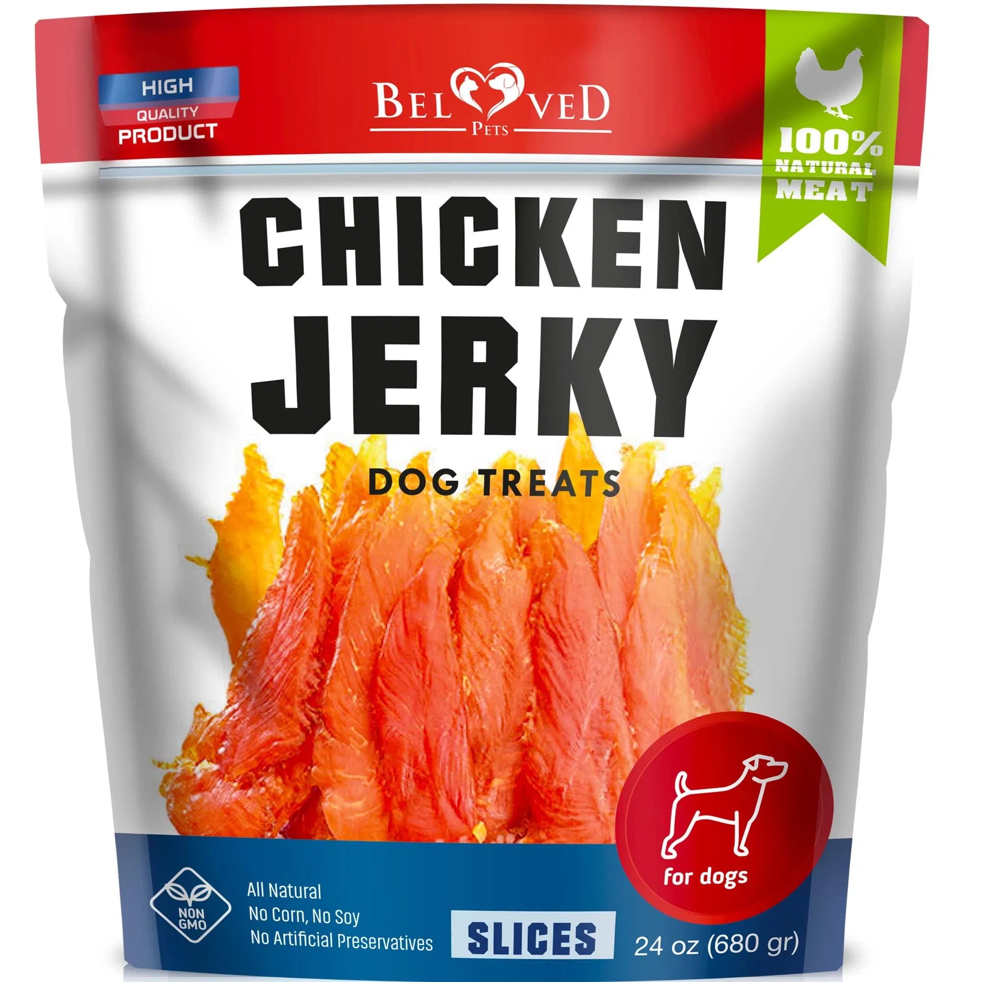 Lokia™ Pure-Protein: Chicken Jerky Premium | Snacks de Pechuga de Pollo 100% Natural (1.5 Lb / 680g)