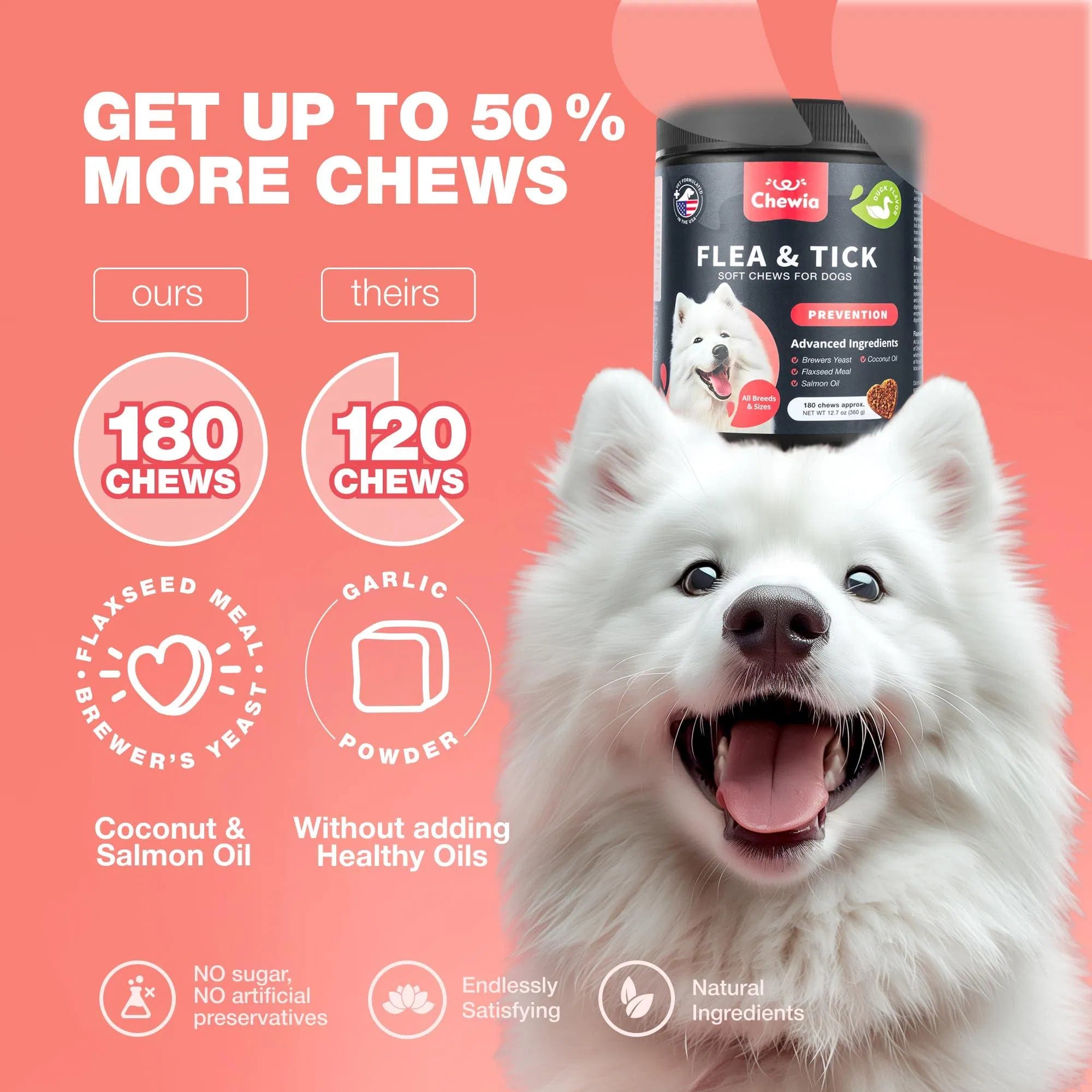 Lokia™ Shield-Dog: Flea & Tick Defense | Prevención Natural de Pulgas y Garrapatas para perros (Soft Chews)