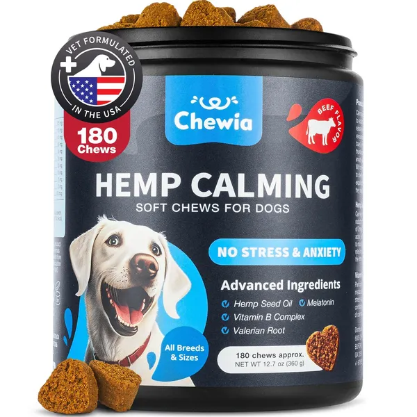 Lokia™ Deep Calm: Hemp Calming Complex | Alivio de Ansiedad, Estrés y Control de Comportamiento (120 Soft Chews)
