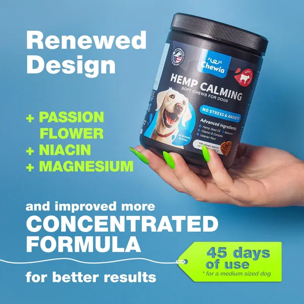 Lokia™ Deep Calm: Hemp Calming Complex | Alivio de Ansiedad, Estrés y Control de Comportamiento (120 Soft Chews)