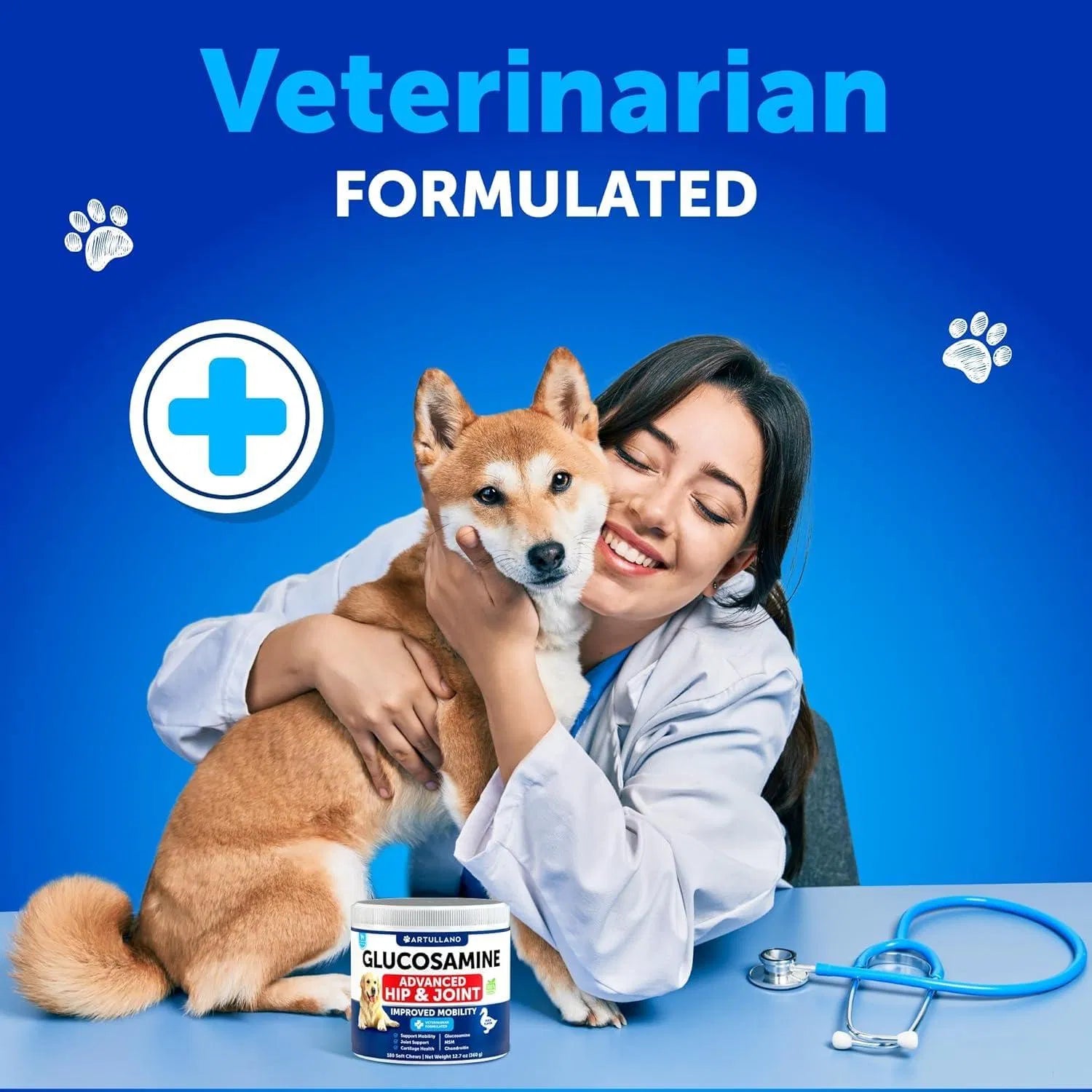 Lokia™ Flex-Move: Glucosamine & Chondroitin Complex | Soporte Articular, Cadera y Movilidad (120 Soft Chews)
